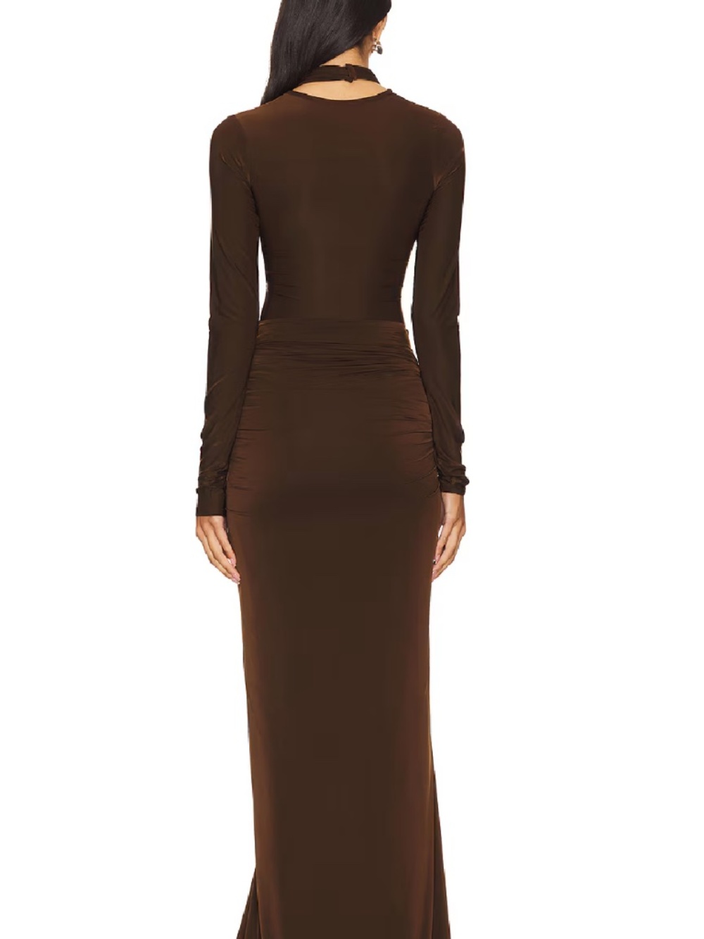 Deme by Gabriella - June Gown in Chocolate Brown - Picture 2 of 4